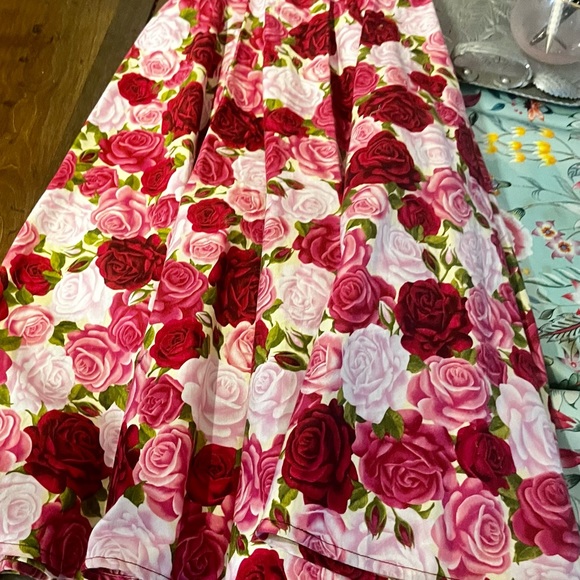 Heart of Haute Pin Up Sundress covered in Roses! - Picture 4 of 5